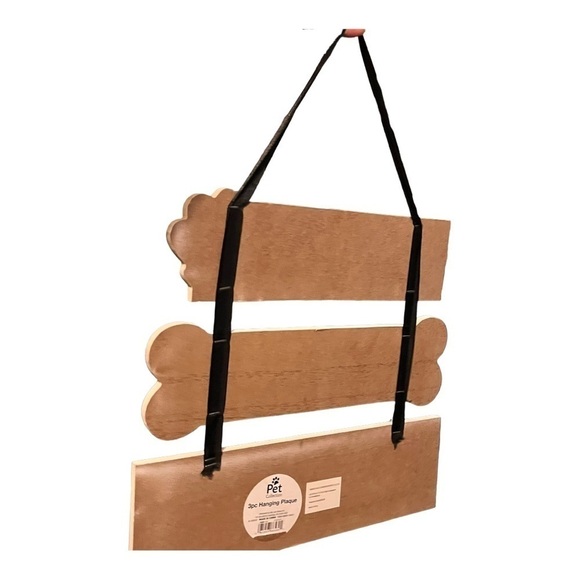 THREE tier dog plaque with black ribbon hanger. - Picture 2 of 6
